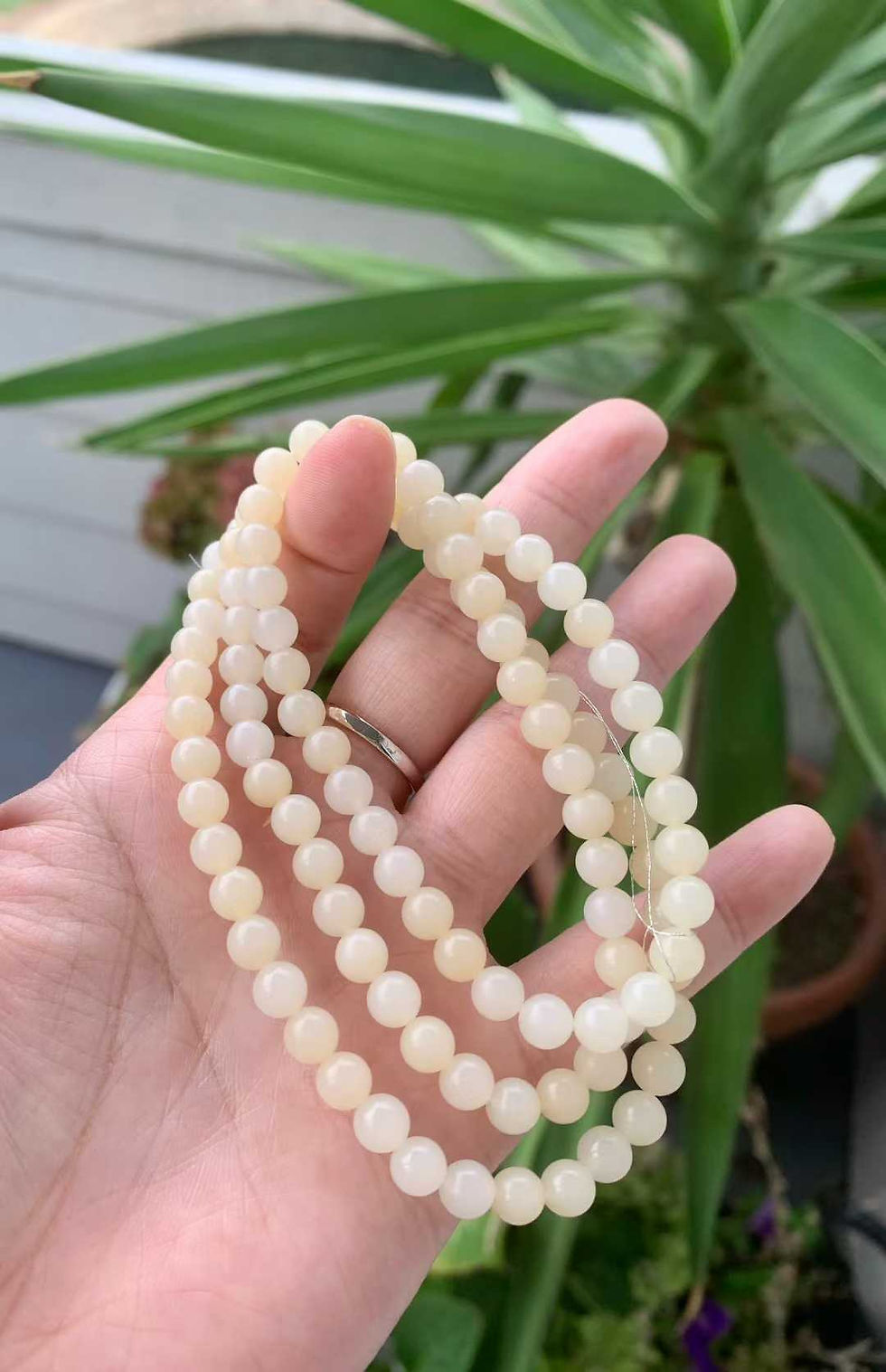 Thumbnail: 【闲置C149】新疆料暖白色和田玉项链