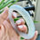 Thumbnail: 【闲置A194】53.8圈冰蓝飘紫圆条翡翠手镯  Jadeite Bangle Size 53.8