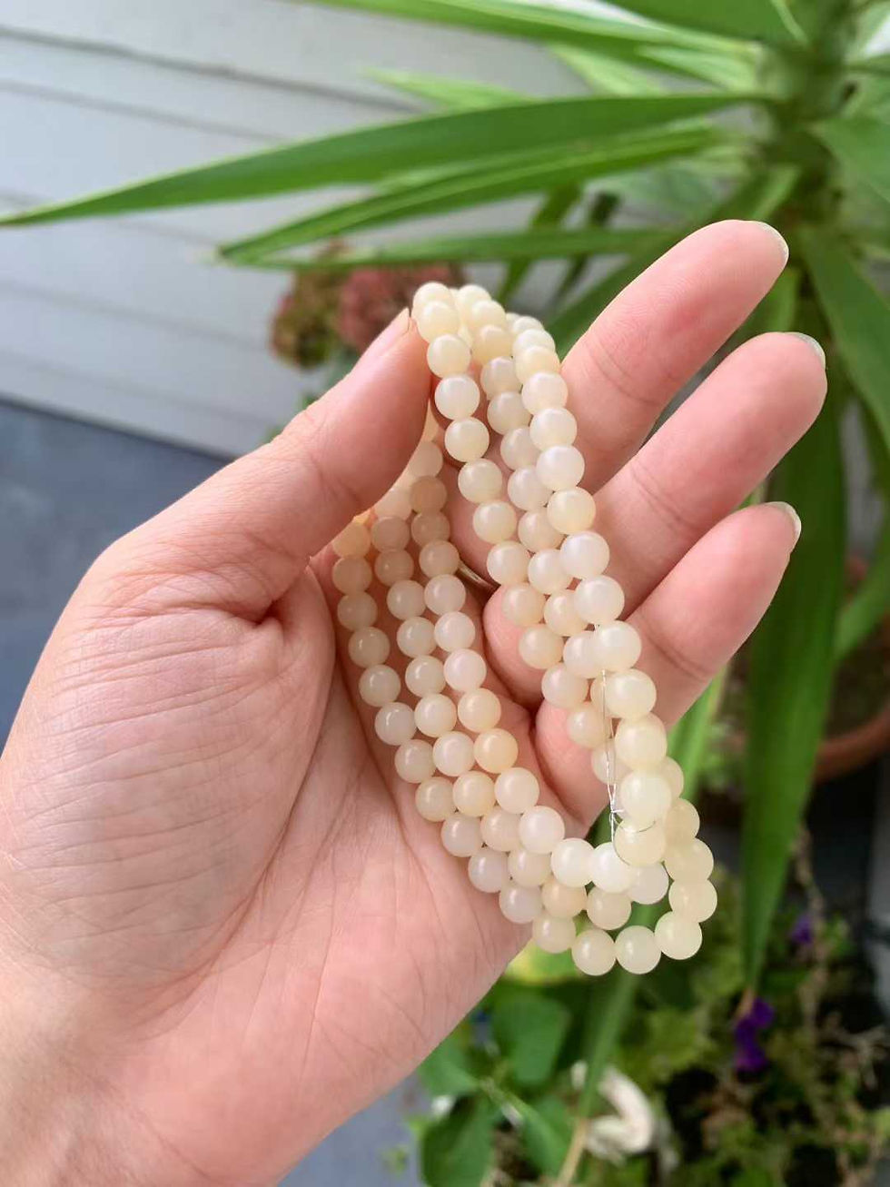 Thumbnail: 【闲置C149】新疆料暖白色和田玉项链