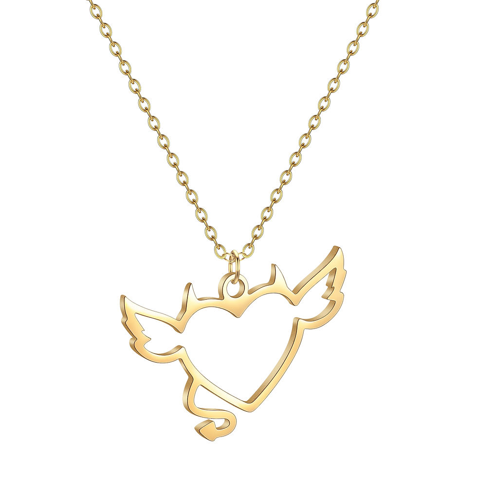 Thumbnail: Stainless Steel Heart of Etheria Necklace She-ra Cosplay Pendant She-ra's Safe H