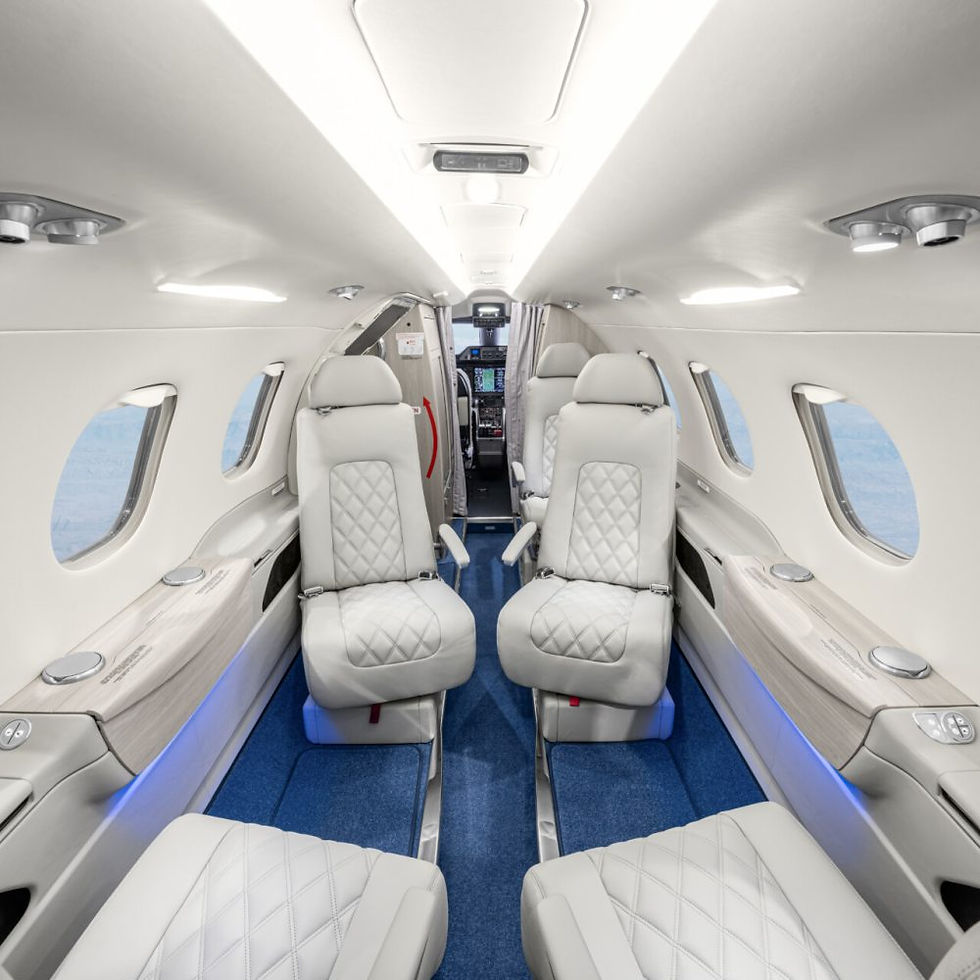 Interior look of a Phenom 300
