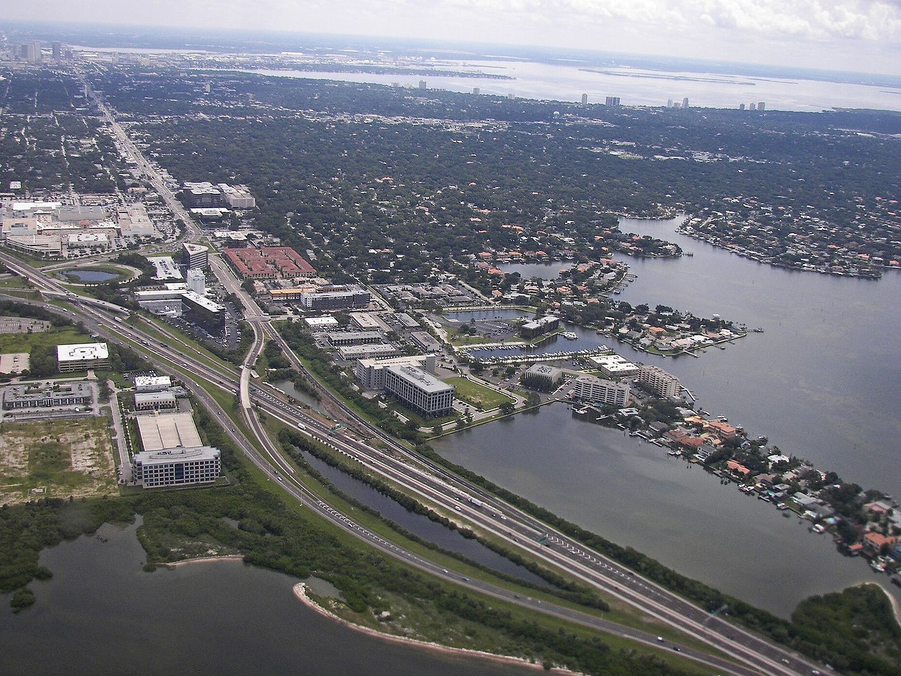 West Tampa aerial — roofs and streets, no people as subject