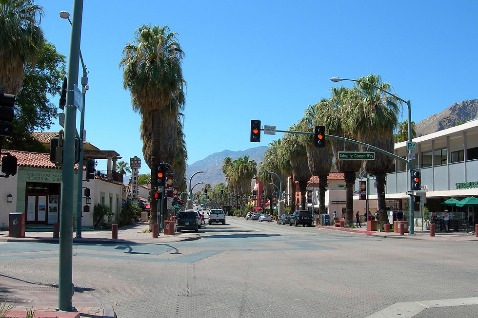 Downtown Palm Springs Coffee on Tahquitz and Indian Canyon