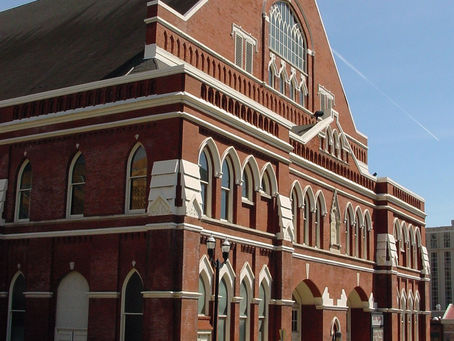 Ryman Auditorium, Nashville — exterior, no people as subject