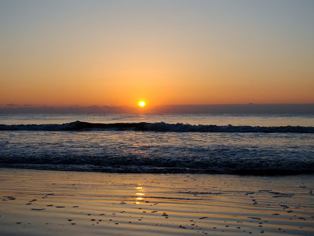 Jacksonville, Florida sunrise over the river, no people as subject