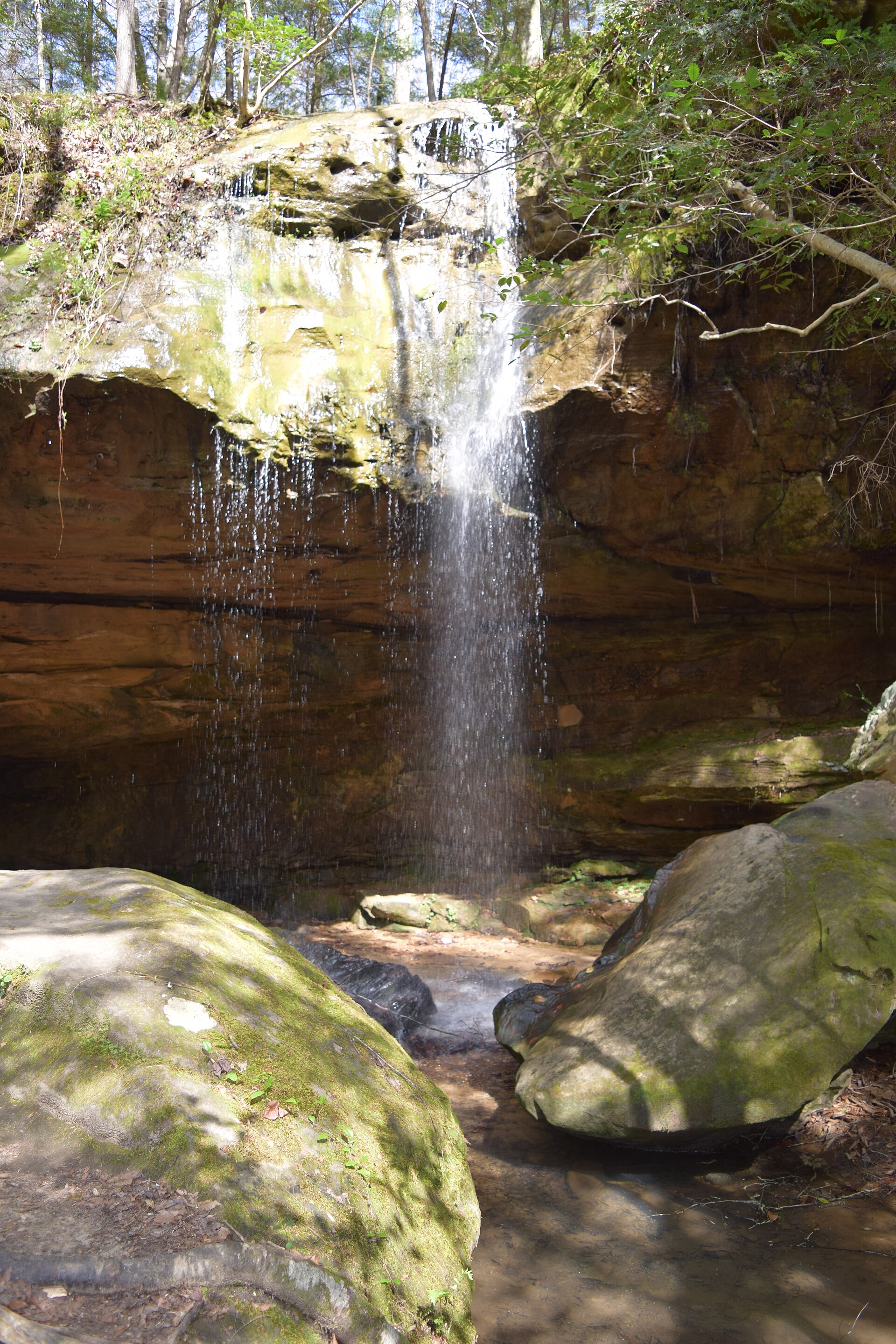 Sipsey Wilderness waterfall, empty of people