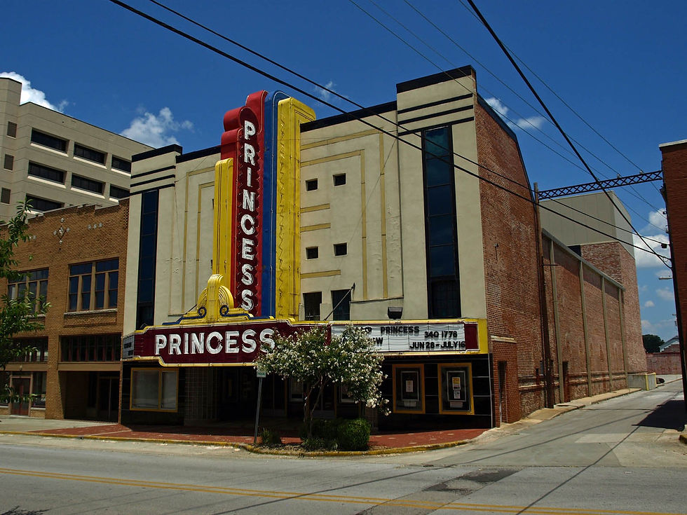Princess Theatre, downtown Decatur, Alabama, July 2010 — historic facade, no people as subject
