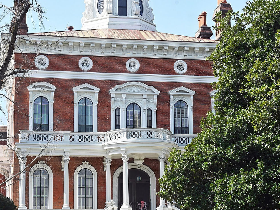 Johnston–Felton–Hay House exterior, downtown Macon — historic house, no people as subject