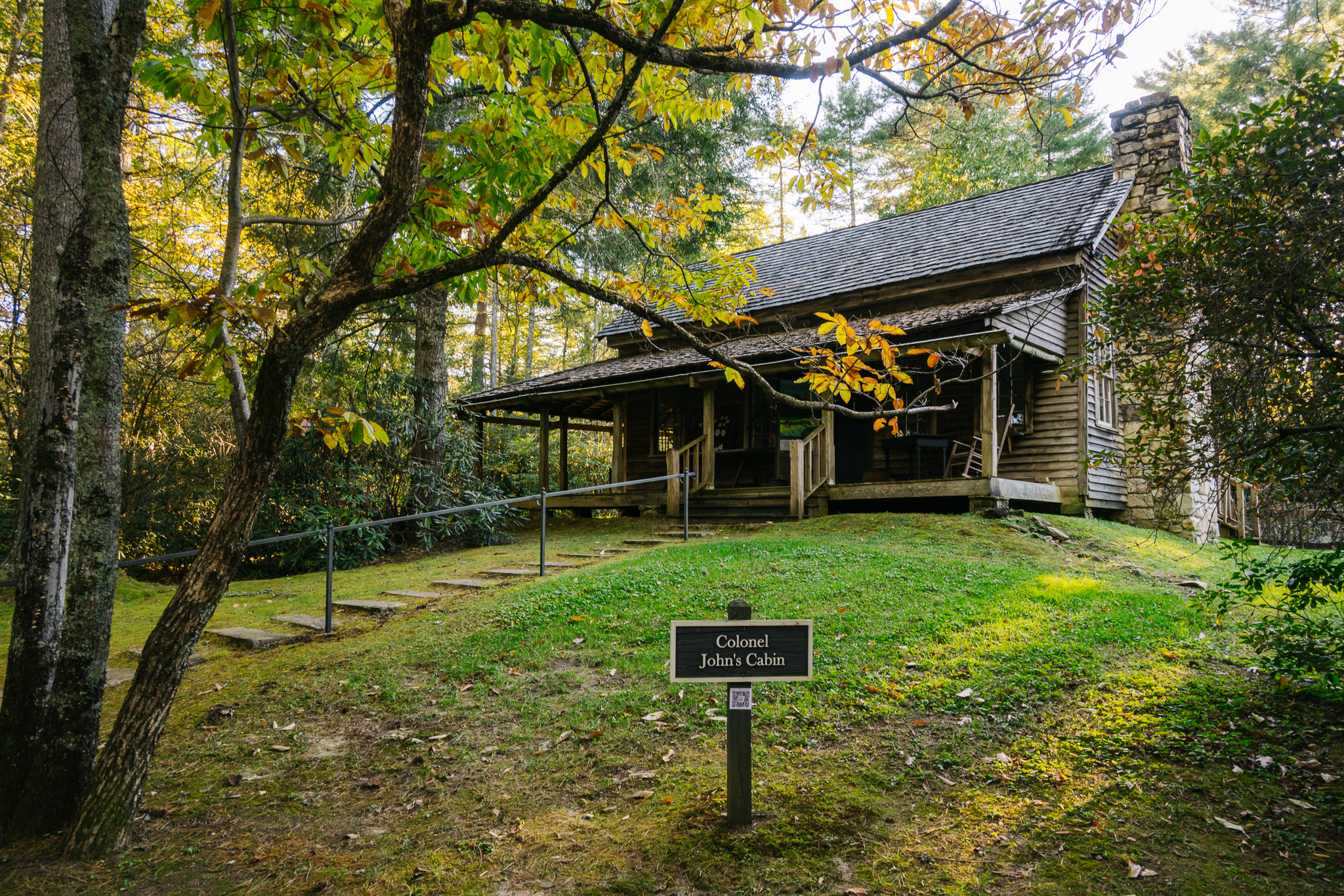 Cabin stay exterior, no faces