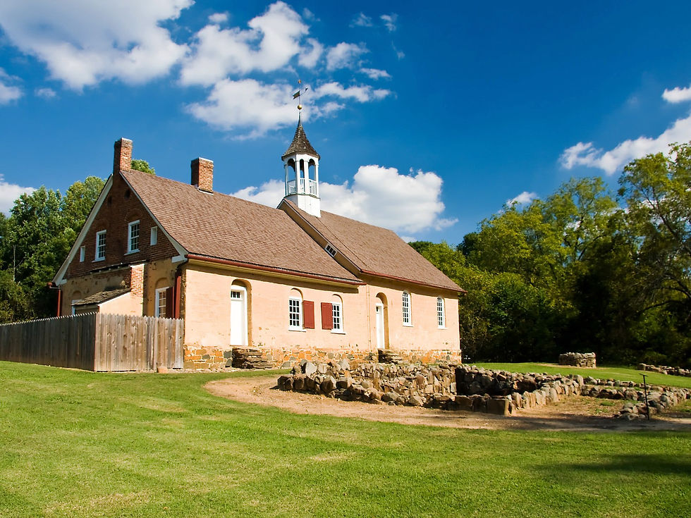 Bethabara Historic Park, Winston-Salem — historic grounds, no people as subject