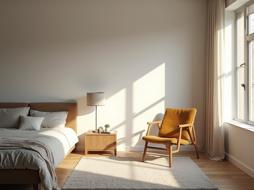 Stay bedroom interior, no faces
