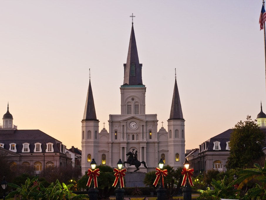 St. Louis Cathedral, New Orleans — building exterior, no people as subject