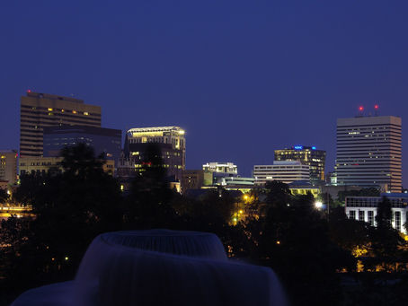 Columbia, South Carolina skyline at night