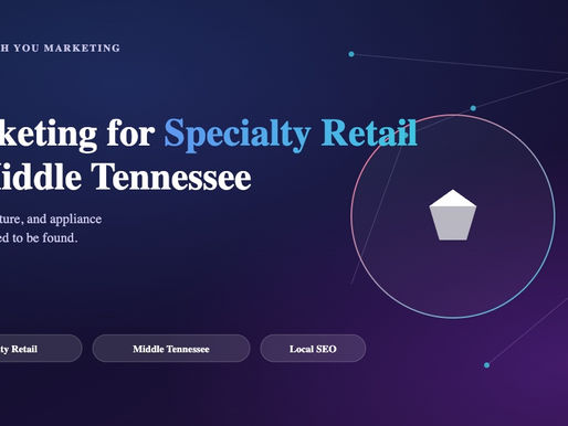 Specialty retail store interior in Middle Tennessee showcasing jewelry and furniture displays