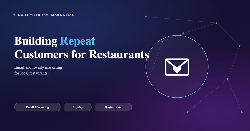 Building Repeat Customers for Restaurants graphic