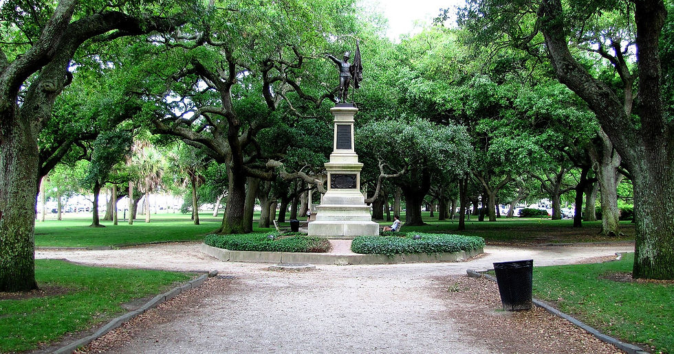 White Point Garden Battery park oaks, Charleston, South Carolina