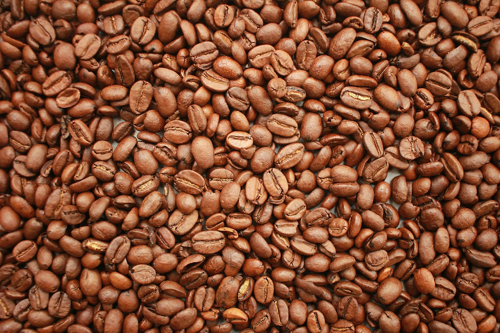 Brown coffee beans