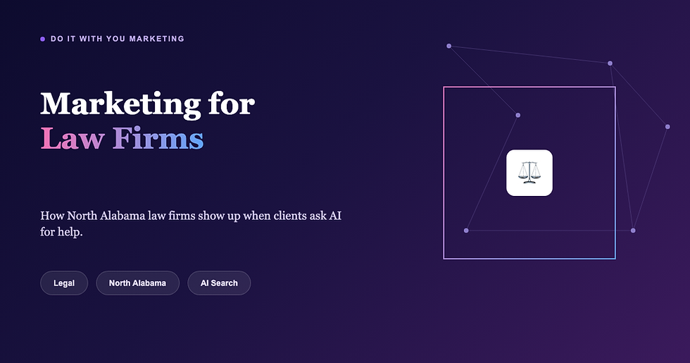 How North Alabama Law Firms Show Up When Clients Ask AI for Help