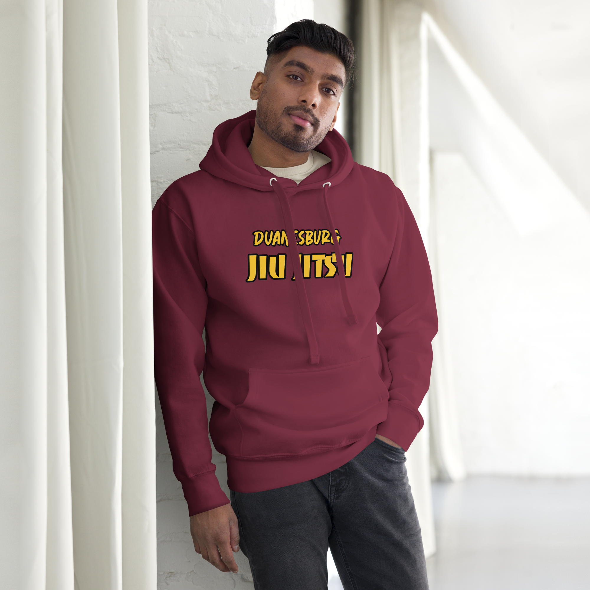 Duanesburg BJJ Hoodie (Yellow Text)