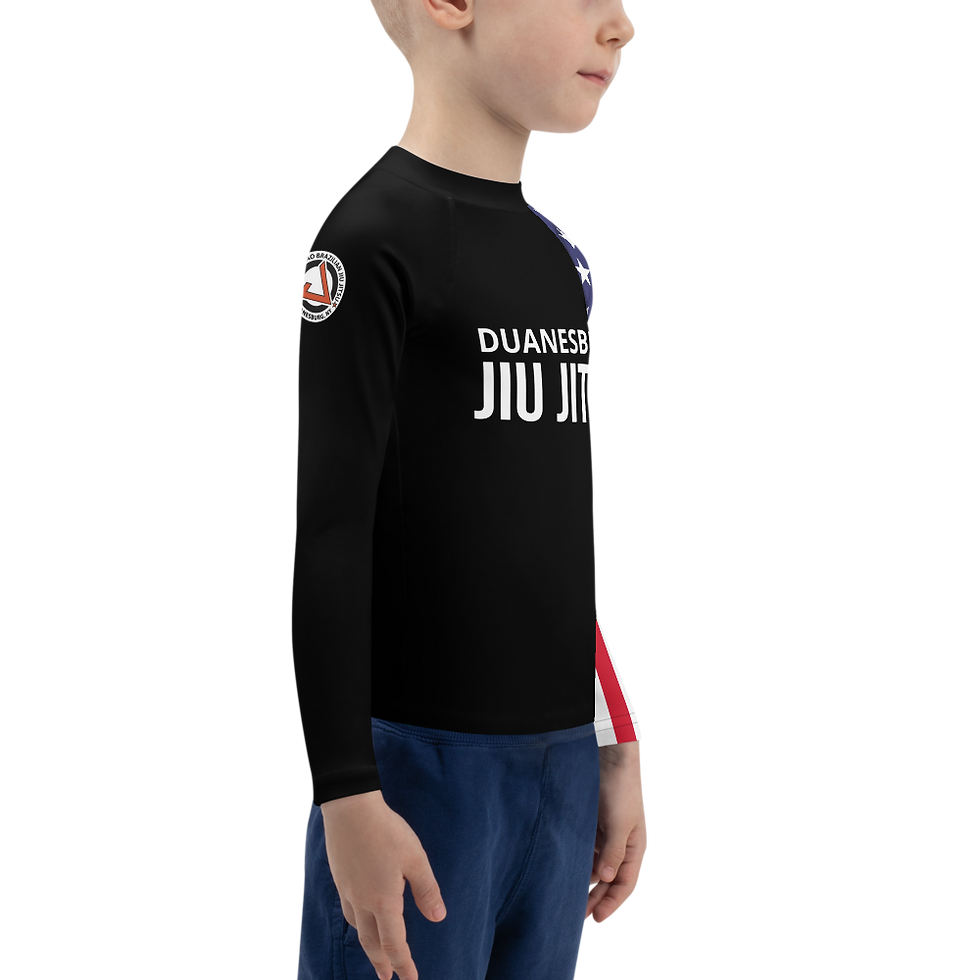 Thumbnail: Duanesburg BJJ Kids Black Rash Guard