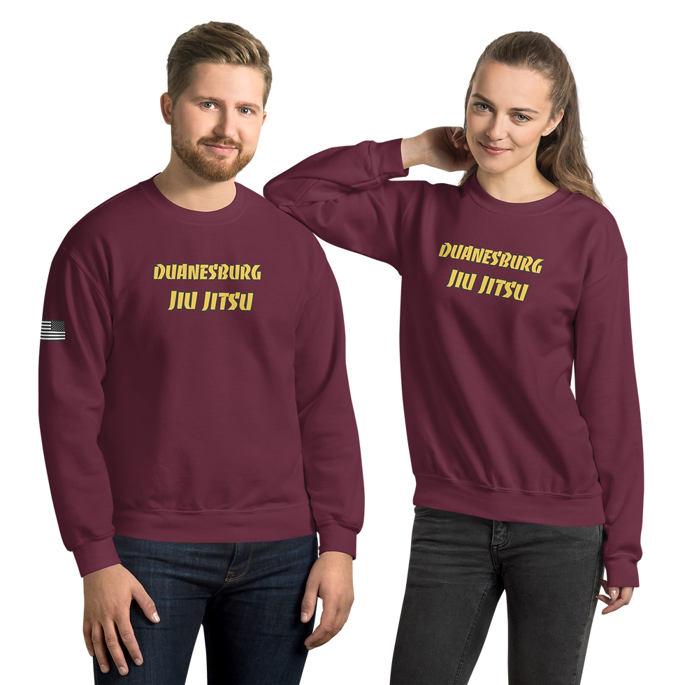 Thumbnail: Duanesburg BJJ Sweater with Flag on Shoulder