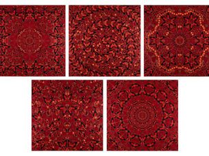 Damien Hirst The Empresses vollständige Serie 2022 – alle fünf Werke Wu Zetian H10-1, Nūr Jahān H10-2, Theodora H10-3, Suiko H10-4 und Taytu Betul H10-5, laminierter Giclée-Druck auf Aluminiumverbundstoff mit Glitter, HENI Editions, kaufen