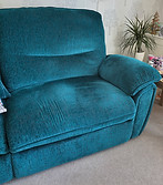 Comfortable seating area for a home foot care appointment on the Isle of Wight