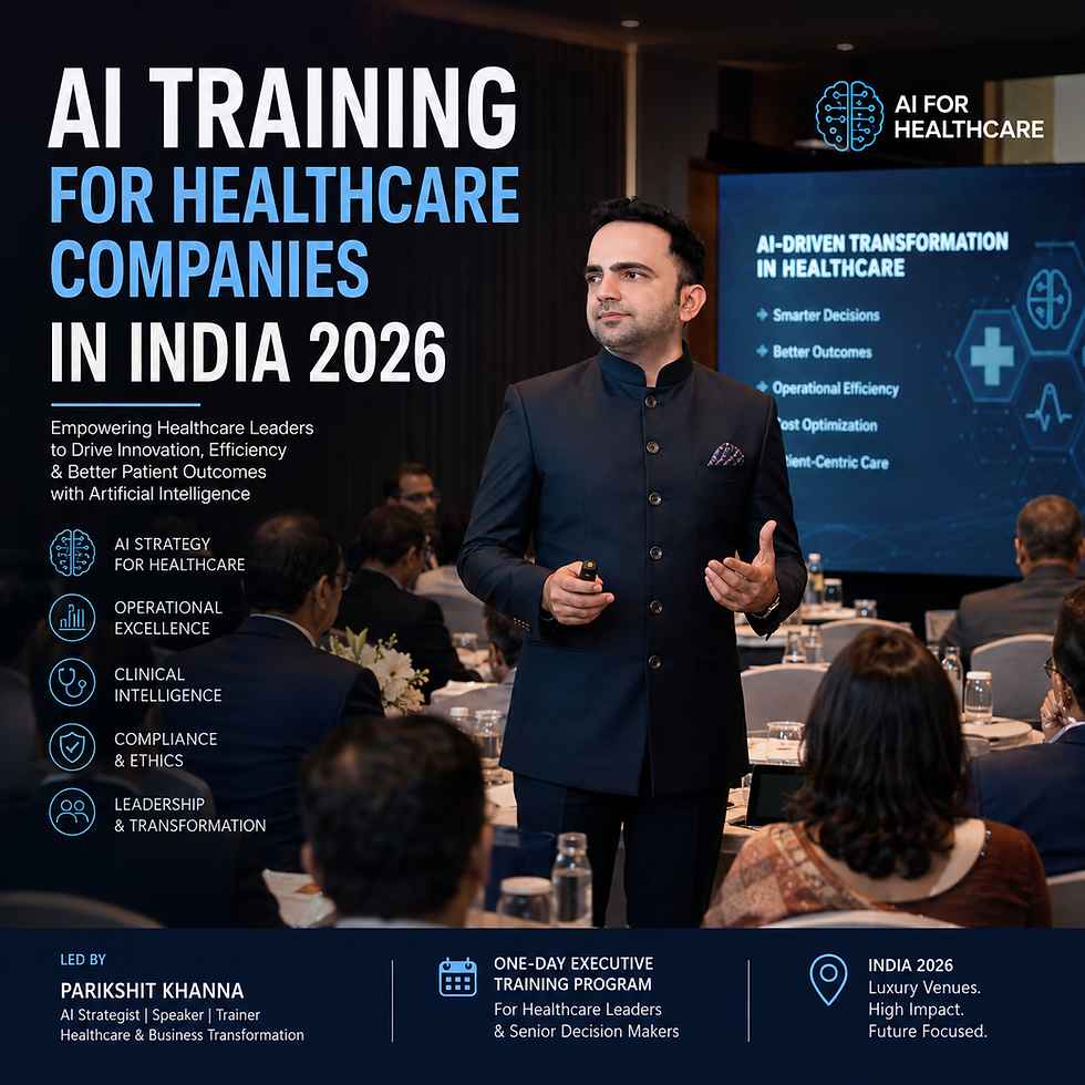 AI TRAINING FOR HEALTHCARE COMPANIES IN INDIA 2026