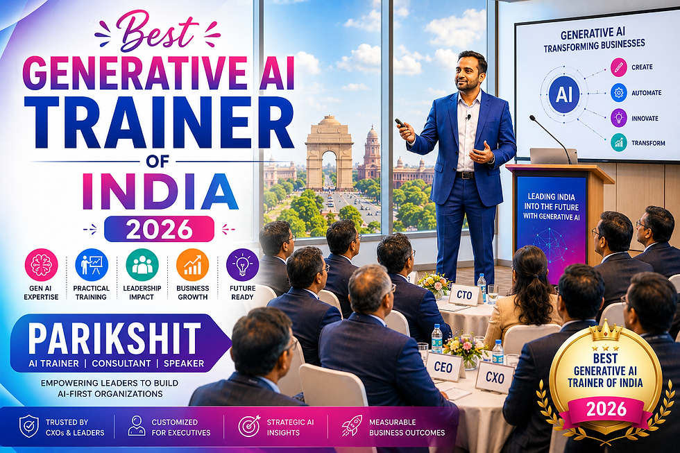 Best Generative AI Trainer in India 2026