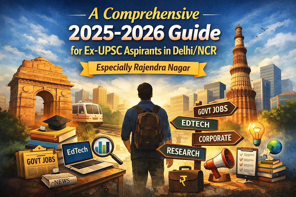 Failed UPSC? Your Journey Isn't Over — It's Just Beginning