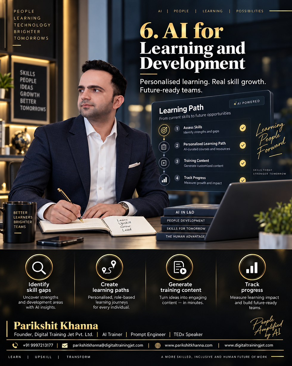 AI for Learning and Development