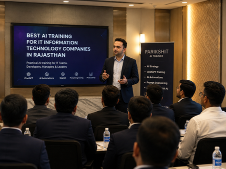 BEST AI TRAINING FOR IT INFORMATION TECHNOLOGY COMPANIES IN RAJASTHAN
