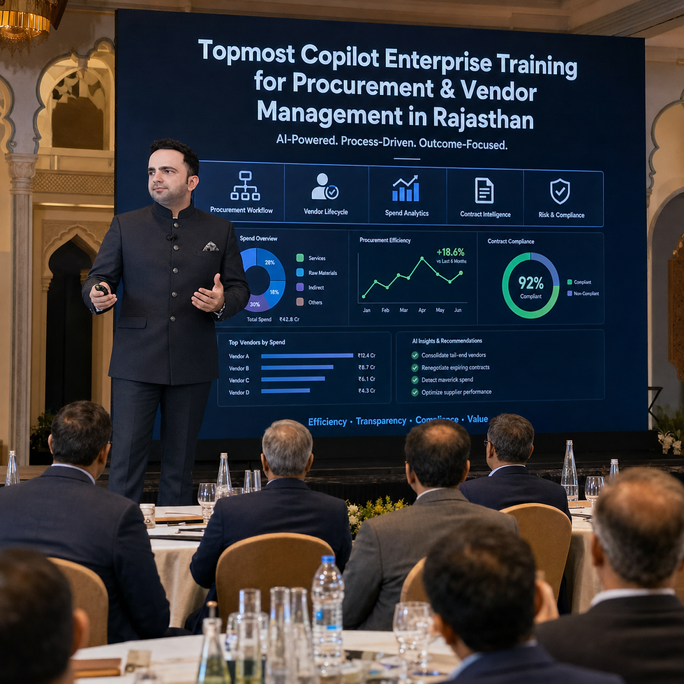 Topmost Copilot Enterprise Training for Procurement & Vendor Management in Rajasthan