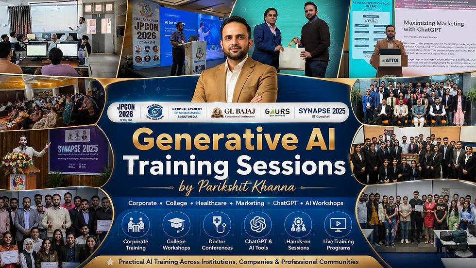 Generative AI Trainers in Noida for Corporate, College, Business & Professional Training