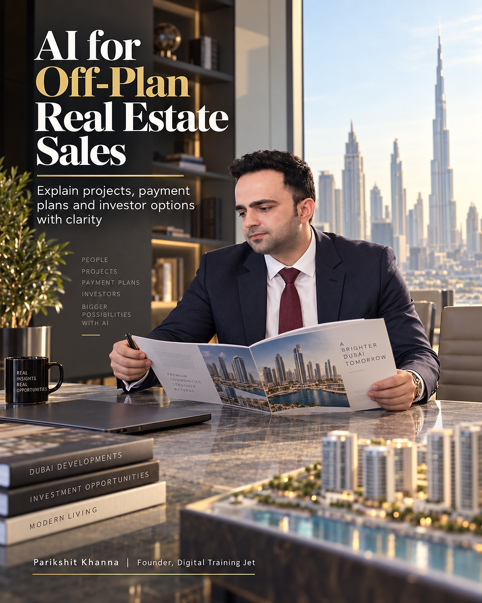 AI for Off-Plan Real Estate Sales in Dubai