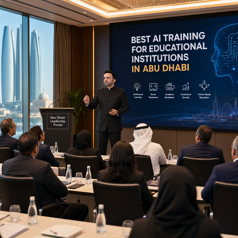 BEST AI TRAINING FOR EDUCATIONAL INSTITUTIONS IN ABU DHABI