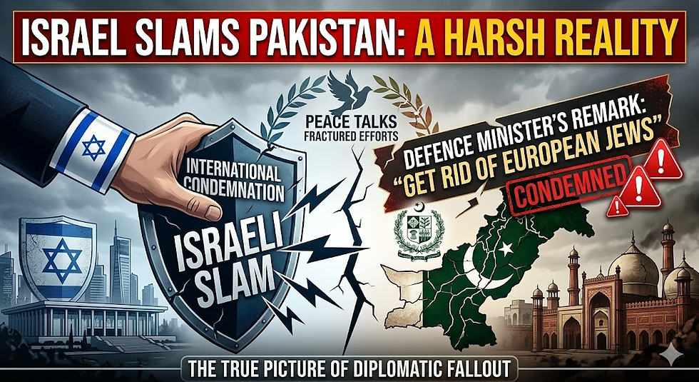 Israel Slams Pakistan