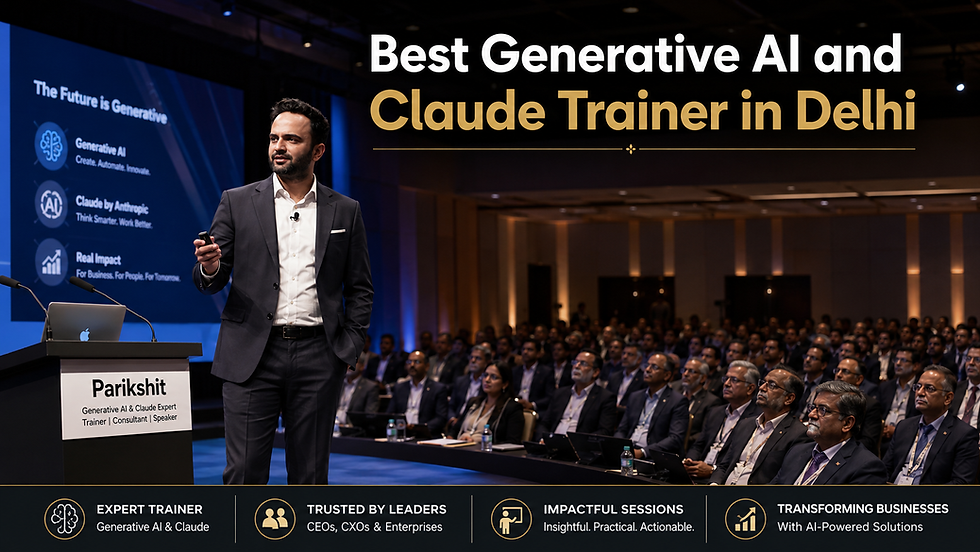 Best Generative AI and Claude Trainer in Delhi