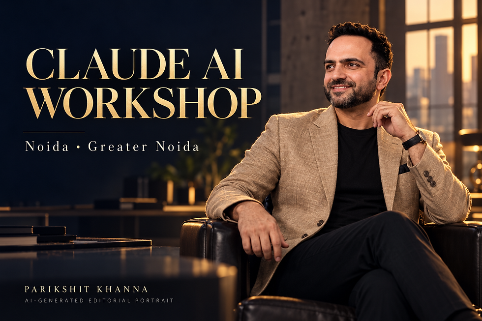 AI-generated bearded portrait of Parikshit Khanna for Claude AI Training in Noida, Greater Noida and Noida Extension: Practical Team Labs
