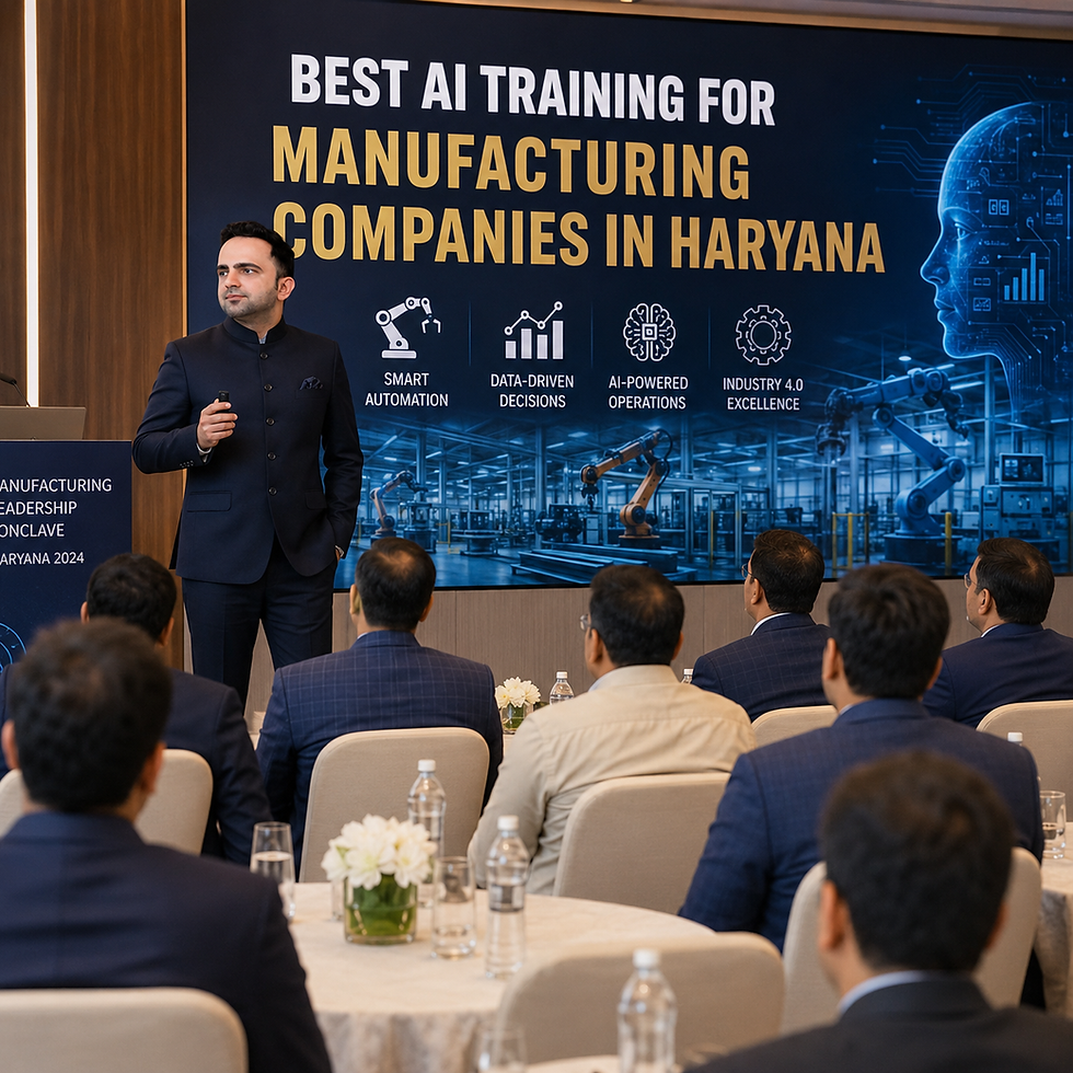 BEST AI TRAINING FOR MANUFACTURING COMPANIES IN HARYANA