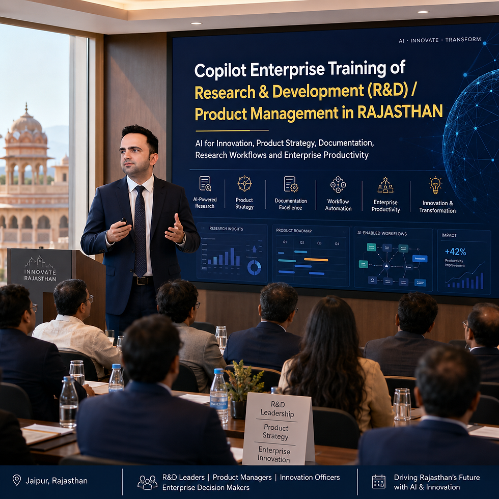 Copilot Enterprise Training of Research & Development (R&D) / Product Management in RAJASTHAN