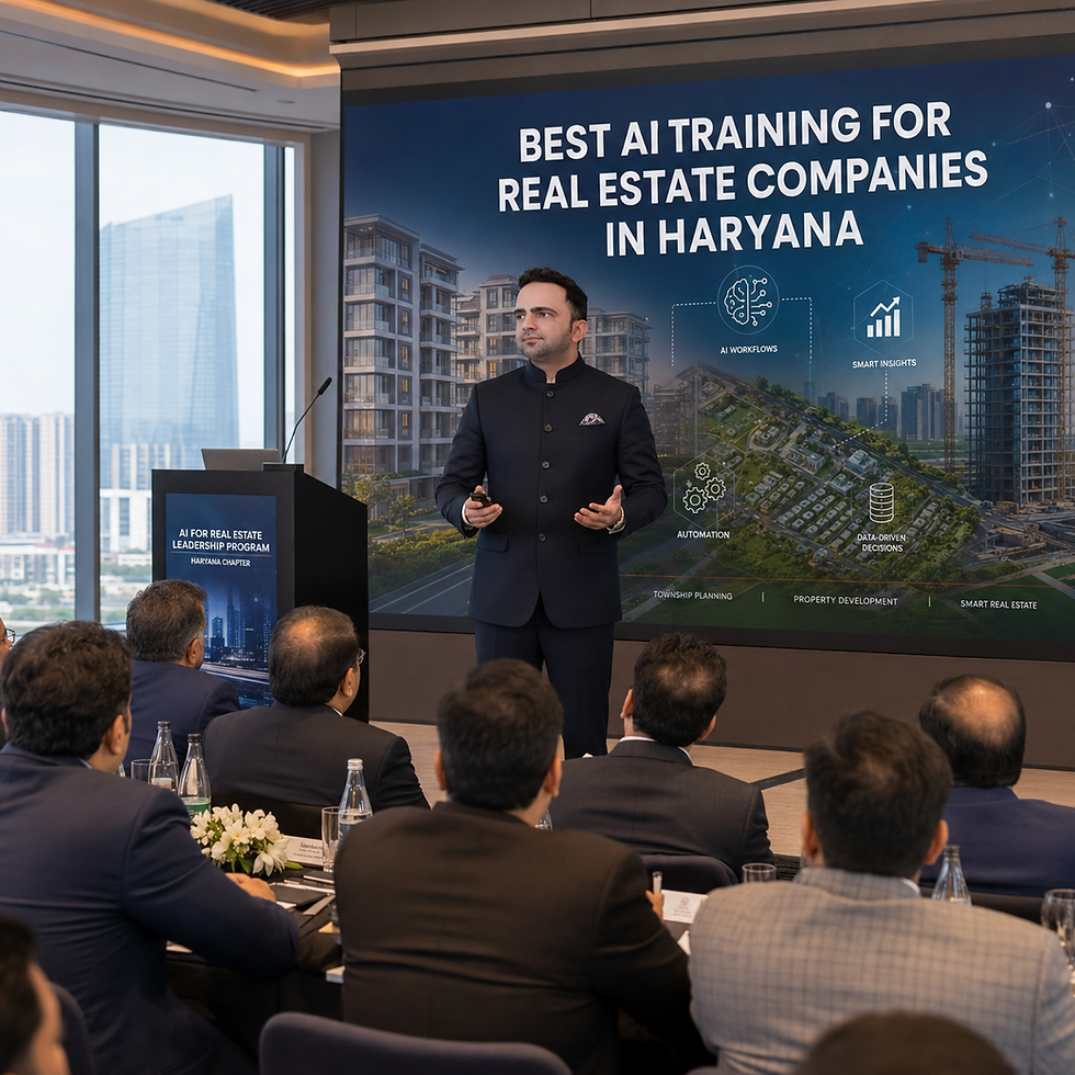 BEST AI TRAINING FOR REAL ESTATE COMPANIES IN HARYANA