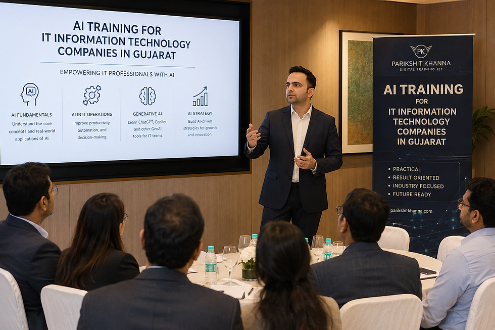 AI TRAINING FOR IT INFORMATION TECHNOLOGY COMPANIES IN GUJARAT