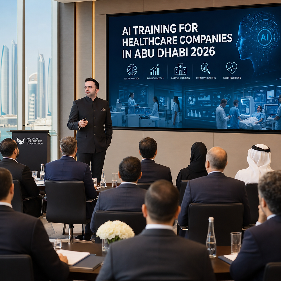 AI TRAINING FOR HEALTHCARE COMPANIES IN ABU DHABI 2026