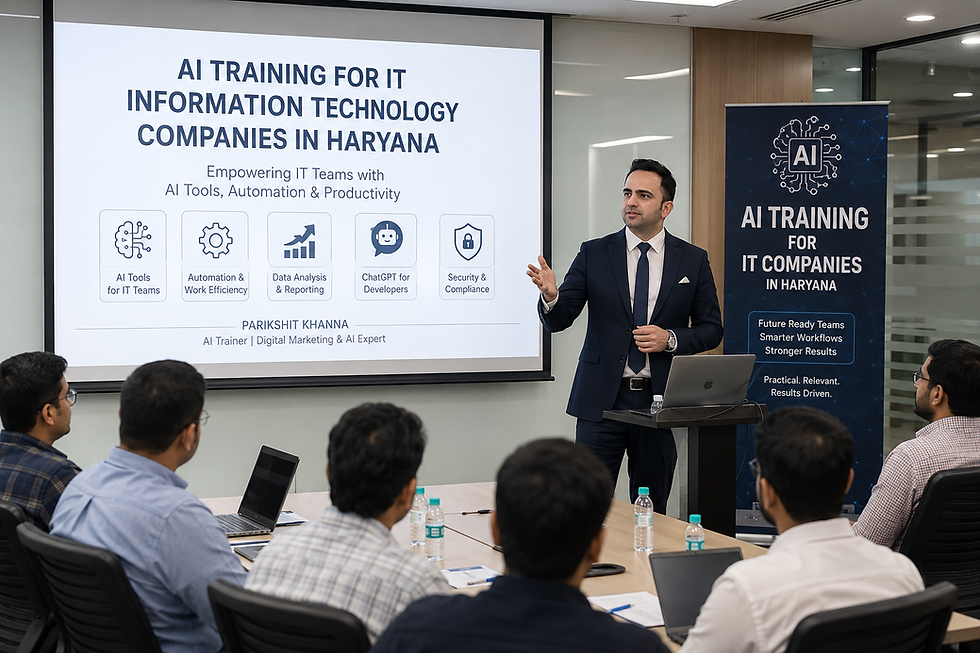 AI TRAINING FOR IT INFORMATION TECHNOLOGY COMPANIES IN HARYANA