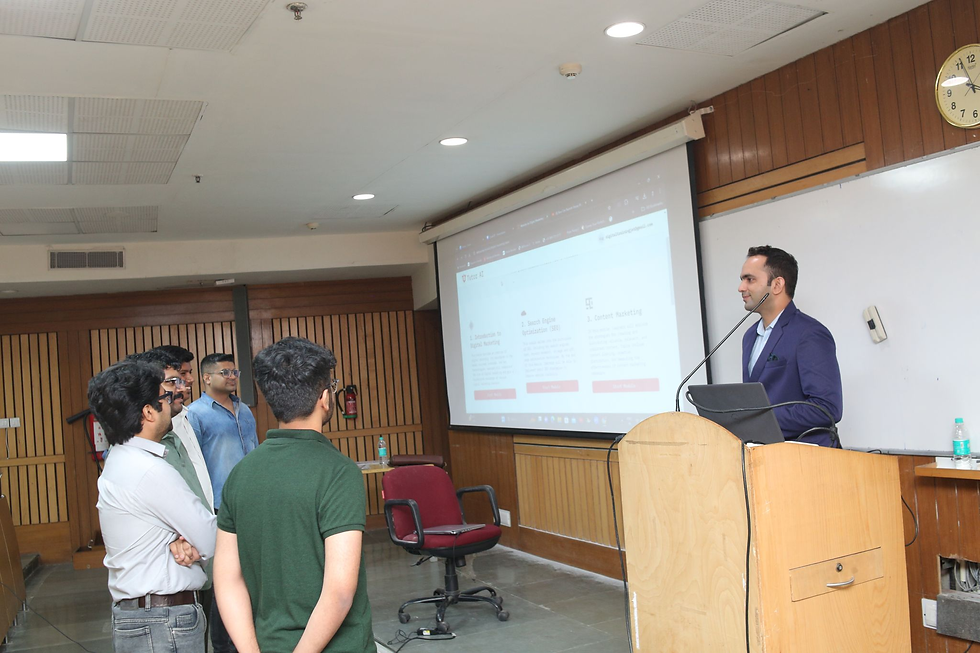 AI TRAINING BY PARIKSHIT KHANNA AT IIT ROORKEE