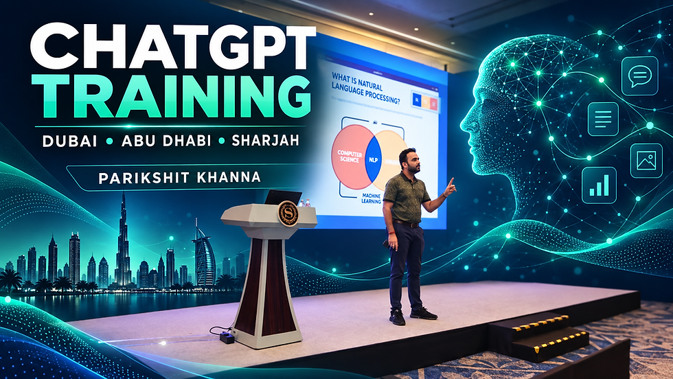 ChatGPT Training in Dubai, Abu Dhabi & Sharjah 2026 for Professionals
