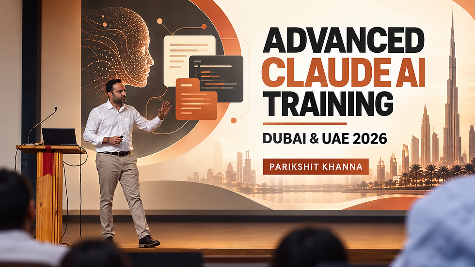 Advanced Claude AI Training in Dubai & UAE 2026: Projects, Analysis & Workflows