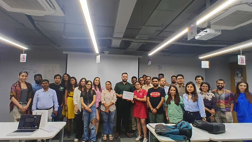 Parikshit Khanna training the Arvind Fashions team