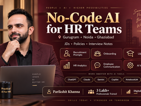 No-Code AI for HR Teams in Gurugram, Noida & Ghaziabad 2026: JDs, Policies, Interview Notes, Recruitment & HR Productivity
